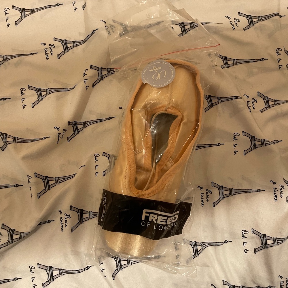 Freed of London 6 1/2 Double XX Pink DV Wing 2.5 Pointe Shoes